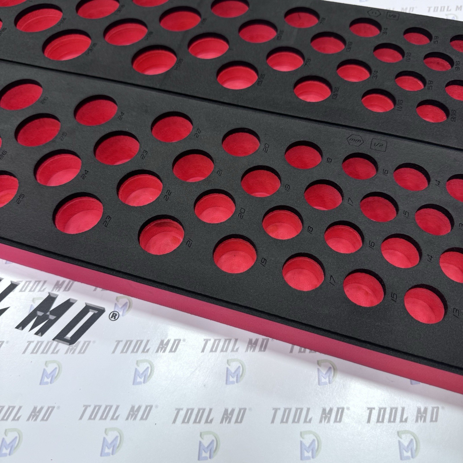 Snap-on Tools RED FOAM ORGANIZER for 84pc 1/2″ Drive SAE/Metric Socket Set