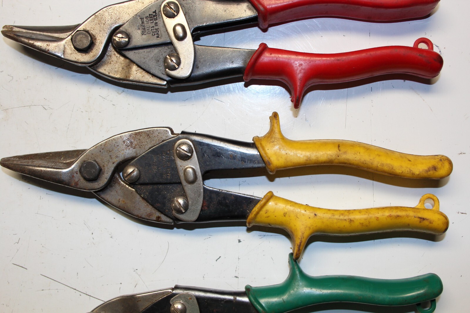 BLUE-POINT TOOLS RIGHT, LEFT, CENTER 10″ Aviation Snips SET 3pcs USA