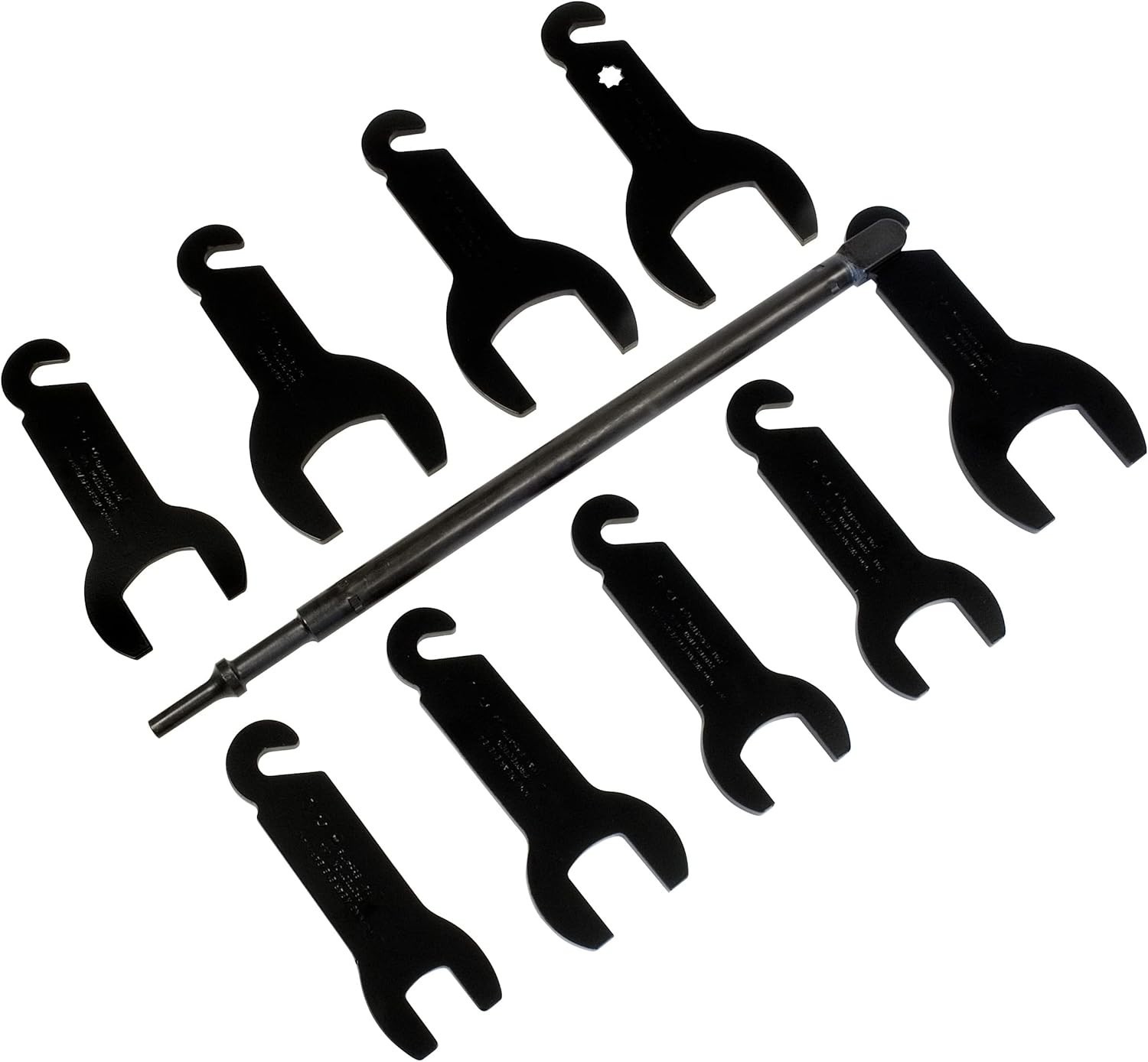 Lisle 43350 Pneumatic Fan Clutch Wrench Set, 10 pc Free Shipping US
