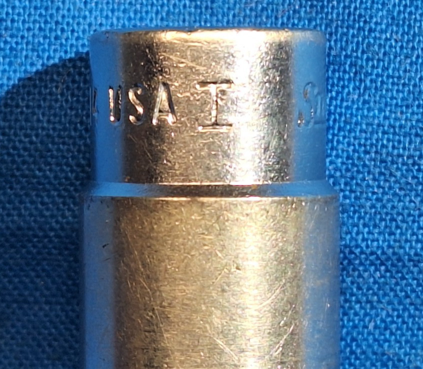Snap On Vintage 1961 1/4″ Drive 7/16″ 6PT SAE Deep Chrome Socket STM-14