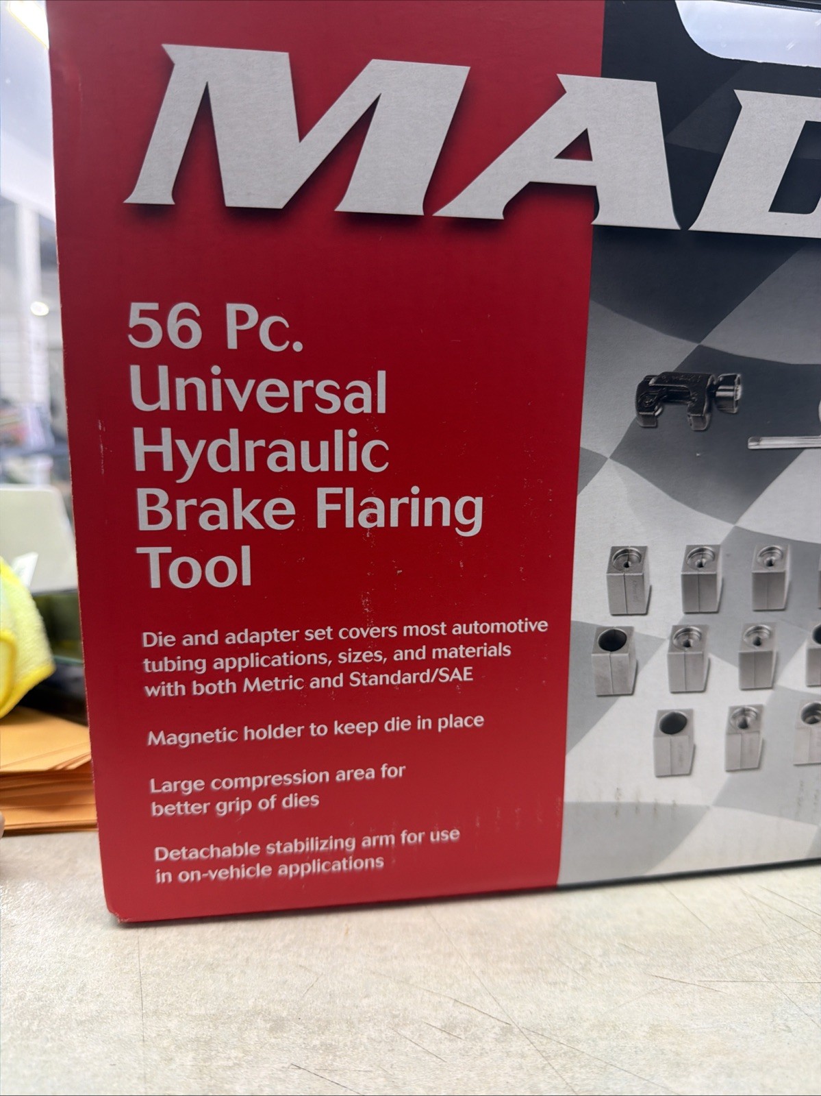 Maddox MT8561 Hydraulic Brake Line Flaring Tool Kit 56 Pc SAE Metric NEW