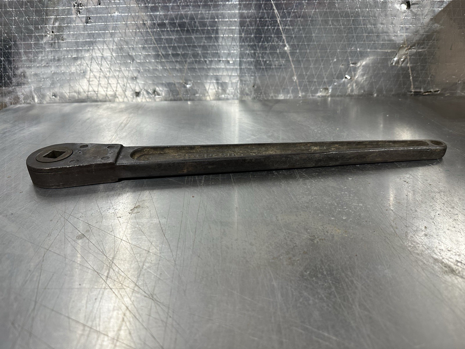 Rare 1920s Snap-On Tools Pre-Patent First Casting 5/8” Drive Push Thru Ratchet