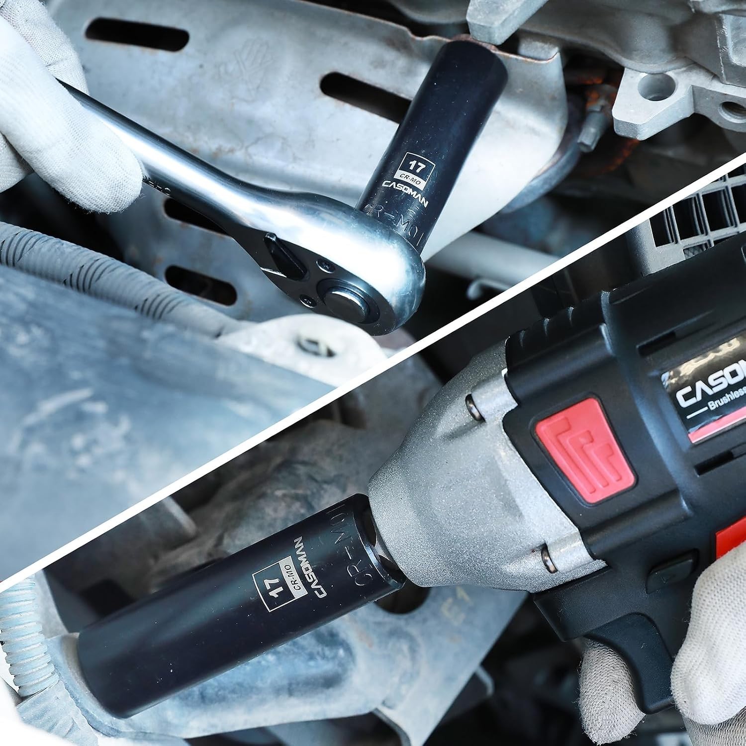 High Visibility 17mm Deep Impact Socket Set – 1/2-Inch Drive for Professionals