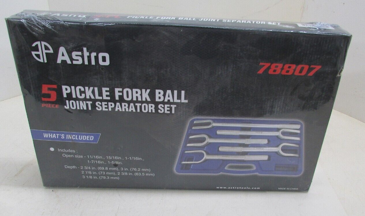 NEW!! ASTRO 5PC PICKLE FORK BALL JOINT SEPARATOR SET, AST78807