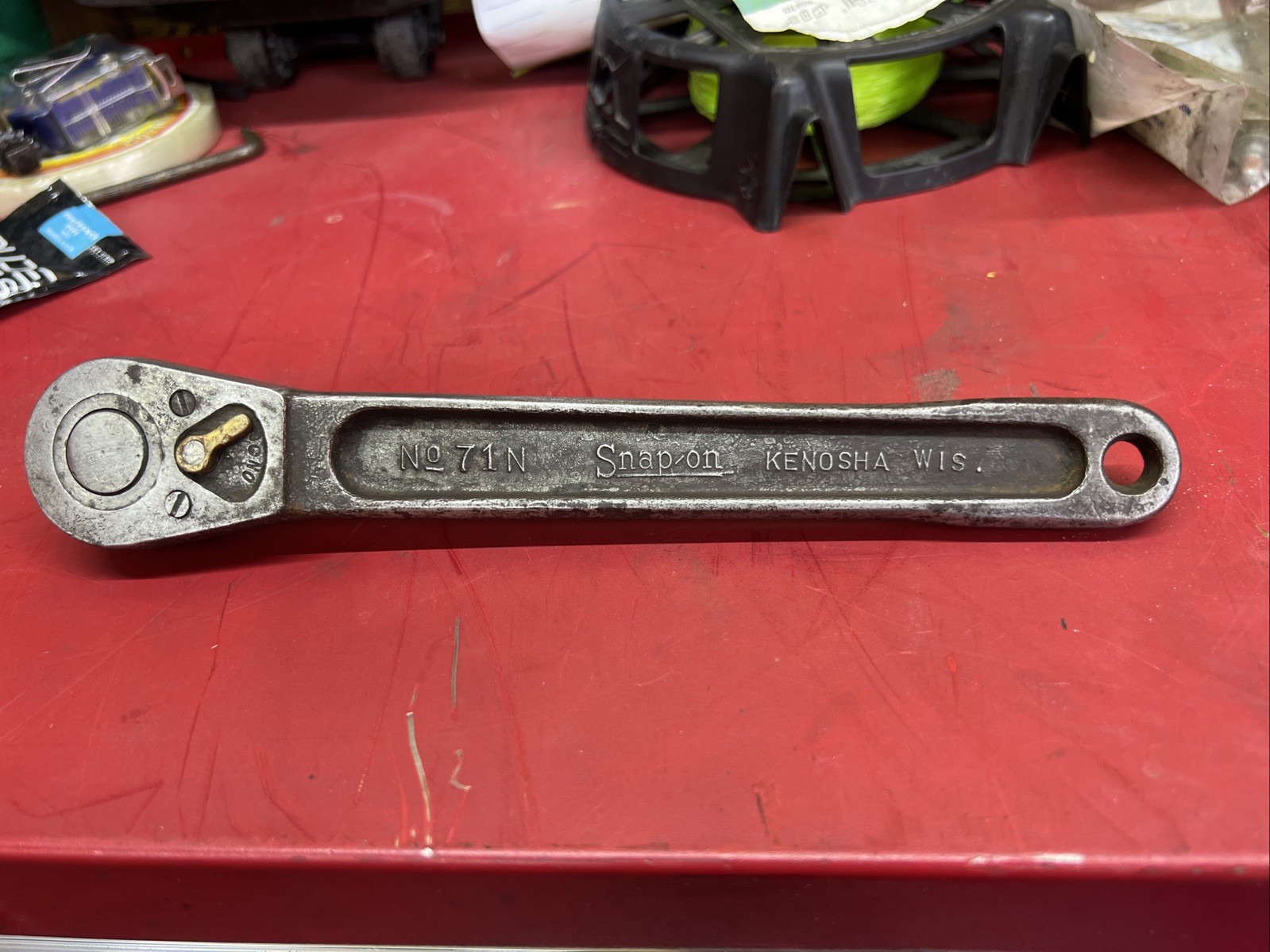 SNAP-ON RARE US GOV’T 1945 G RATCHET NO. 71 N 1/2″ DRIVE SNAP ON