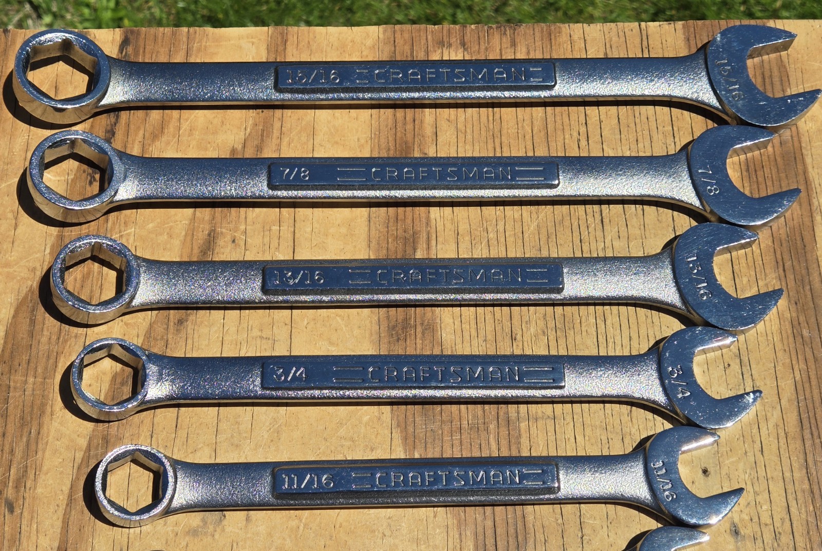 Vintage Craftsman VA USA 13pc SAE 6 Point Combination Wrench Set 1/4″-15/16″ EUC