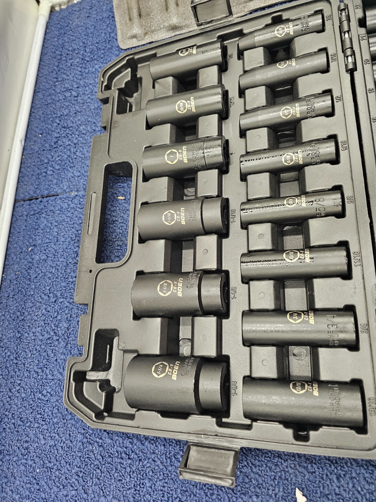 34-Piece BOEN 1/2″ Drive Deep Impact Socket Assembly – MISSING PIECE