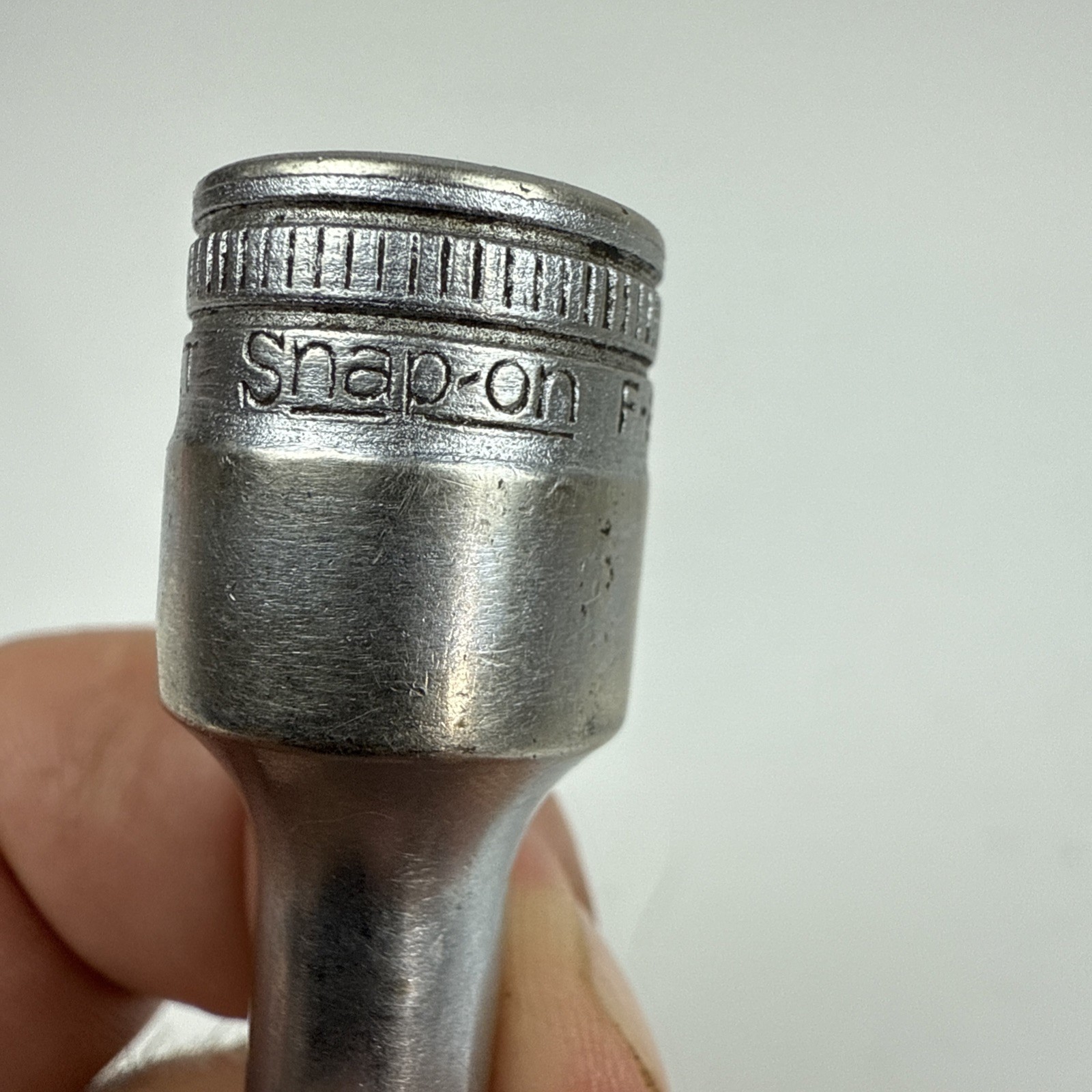 Snap On Vintage Standard 6-7/8″ Long 3/8″ Drive Ratchet USA F-70-M 3” & 6” Ext.