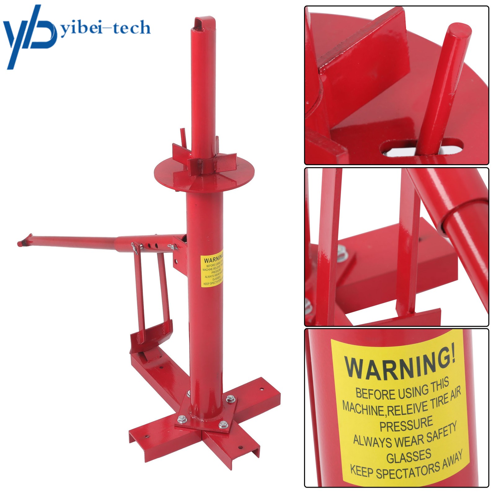 Portable Hand Bead Breaker Mounting Tool for 8″ to 16″ Tires Manual Tire Changer