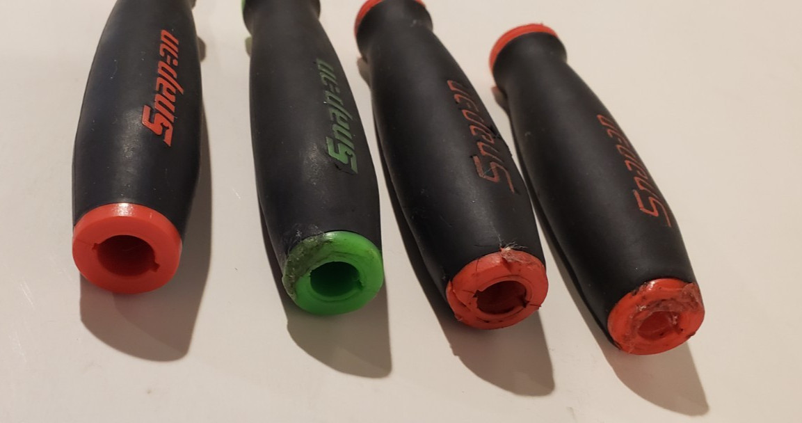 SNAP ON RATCHET REPLACEMENT HANDLE 1/4″ DRIVE LOT OF 4