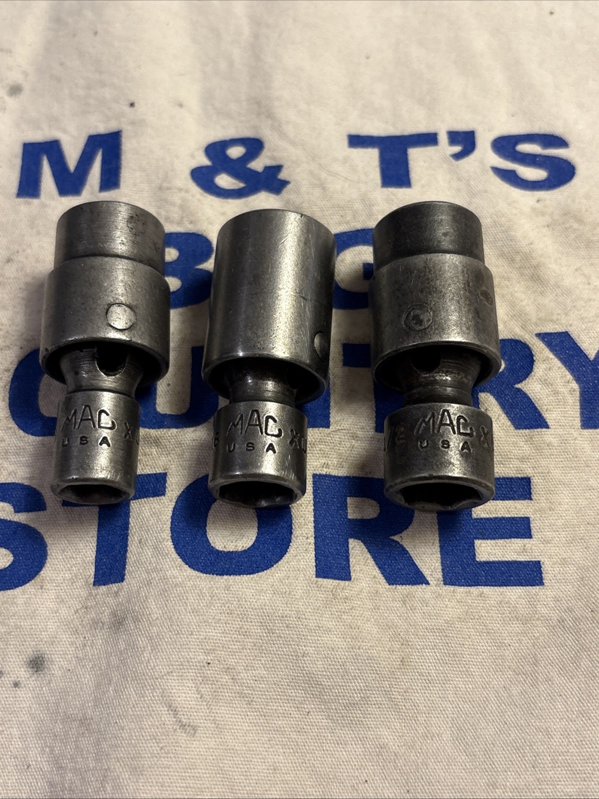 Mac Tools 3/8″ Drive 3pc 6pt SAE Impact Swivel Socket Set 3/8, 7/16, 1/2