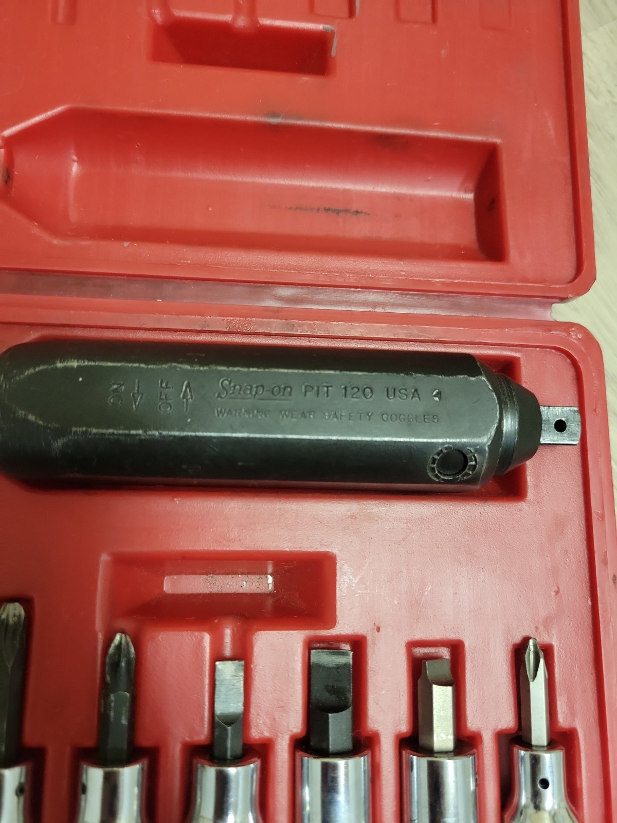 Snap-On Model PIT 120 Impact Driver Set 7 Original Bits