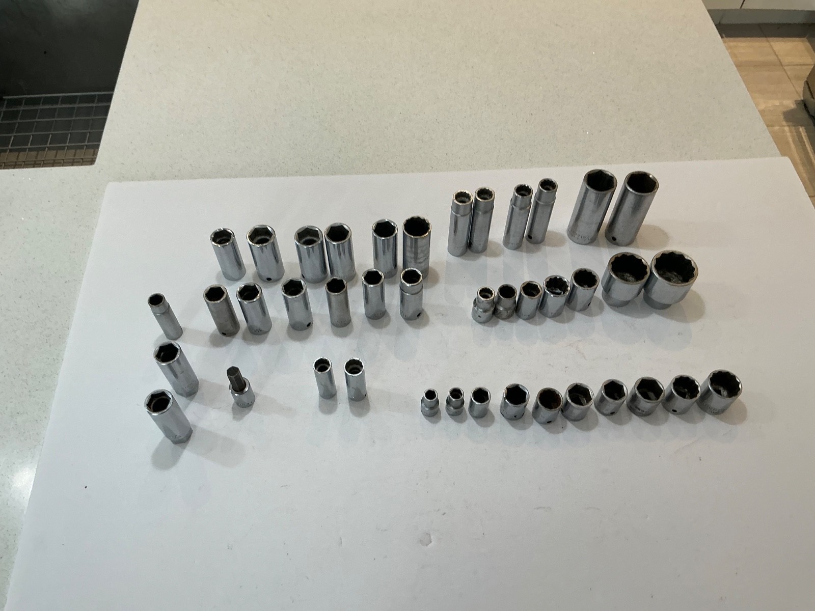Asst Wright sockets 1/4″,3/8″,1/2″ deep&shallow SAE/MM 41 pc all for $100 OBO US