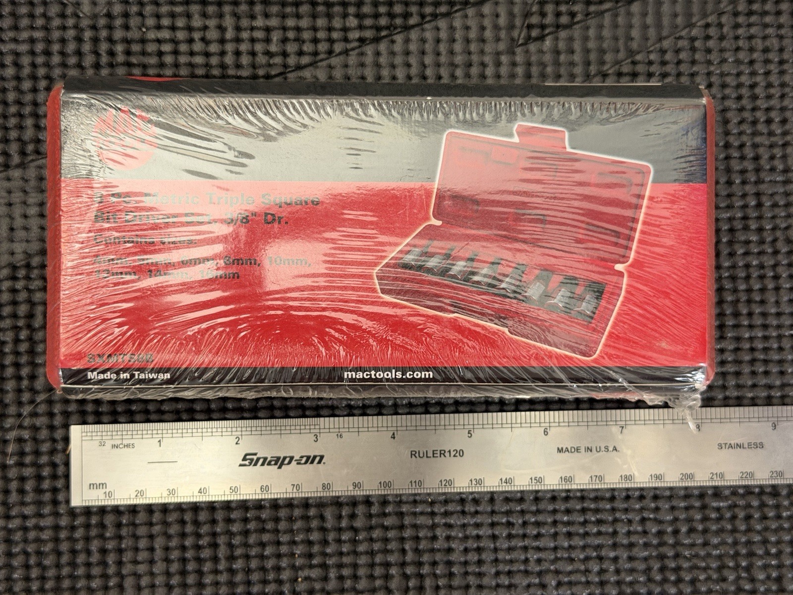 NEW Mac Tools 3/8″ Drive 8PC Triple Square Driver Set – SXMTS8B