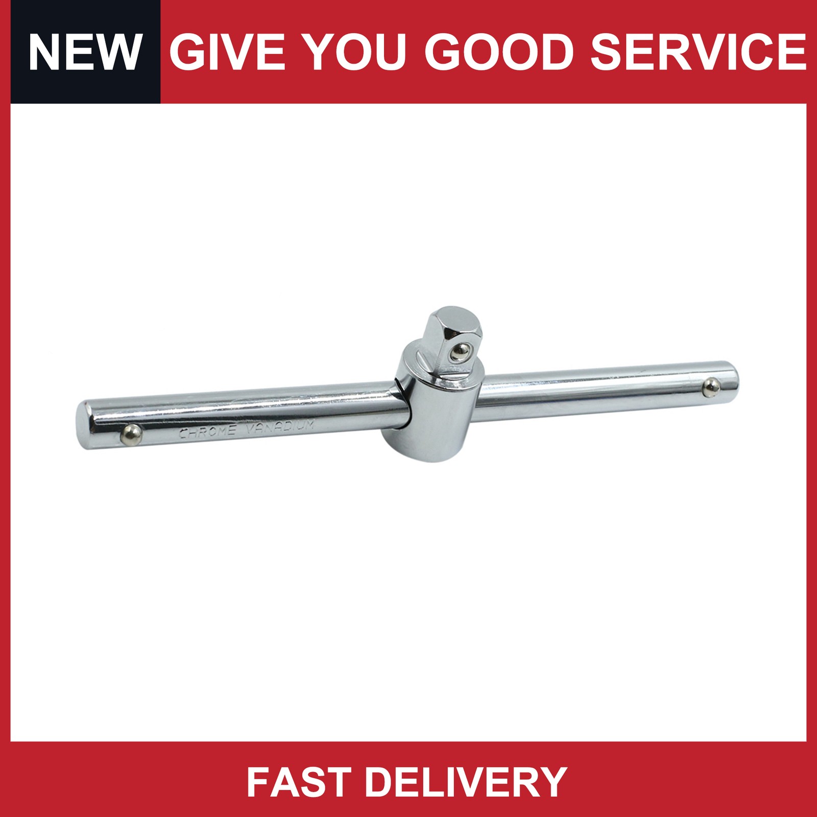 Universal 3/8″ Drive Sliding T-Handle Socket Breaker Bar Wrench Spanner Pack of1