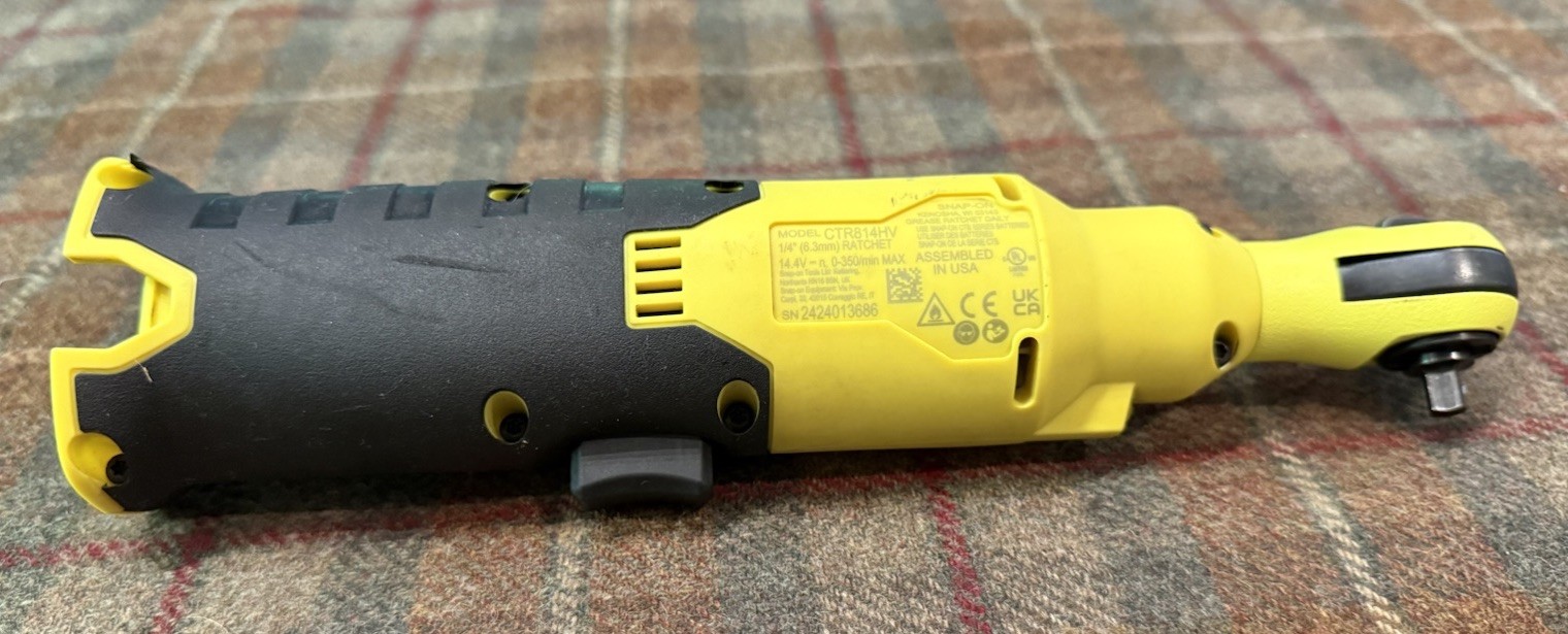 Snap-On CTR814HV Electric Ratchet 1/4″ Hi Viz Yellow (*TOOL ONLY*)