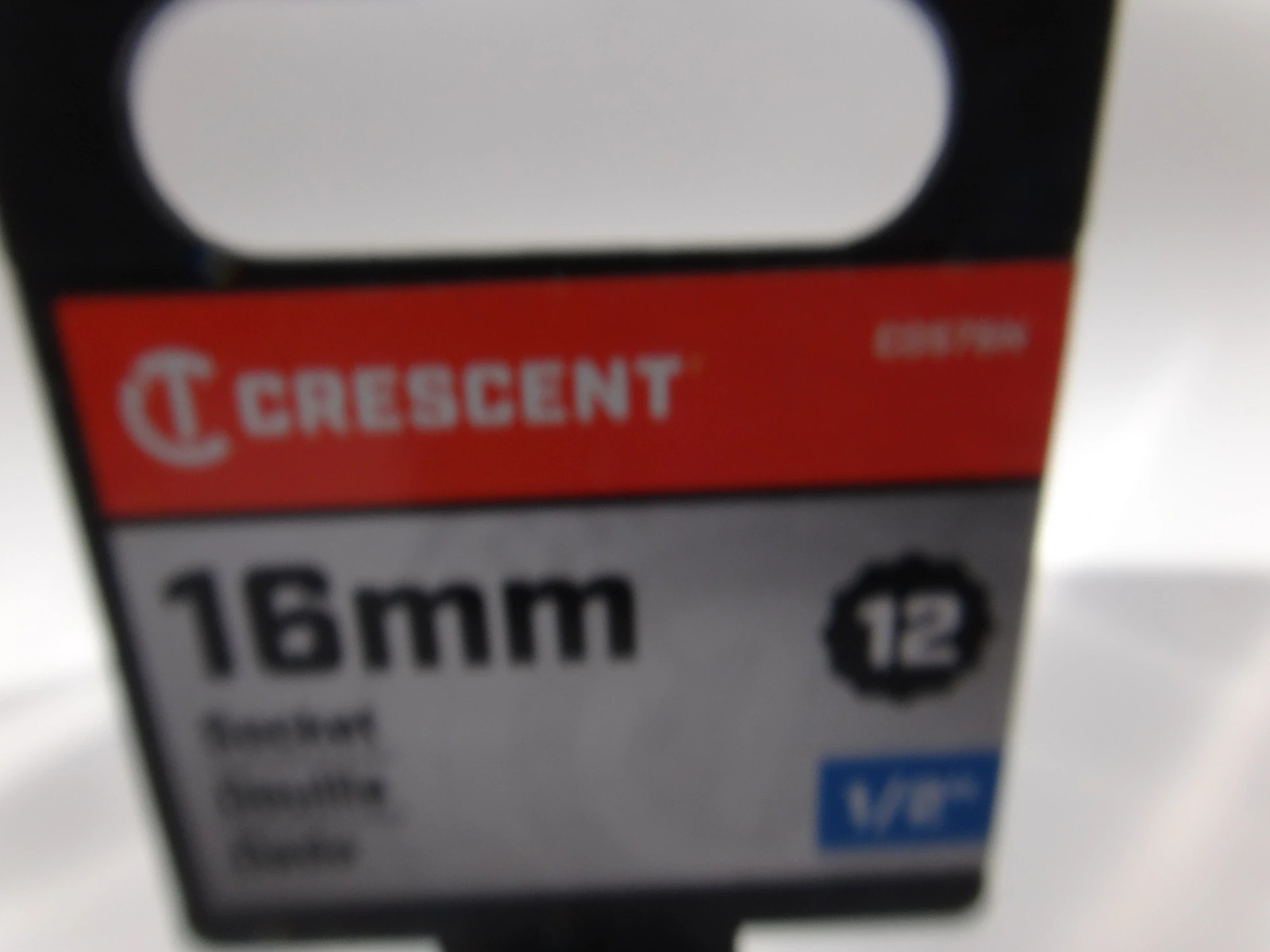 Crescent 16mm 12Point 0.5in Drive Socket CDS76N Chrome Plated Steel New