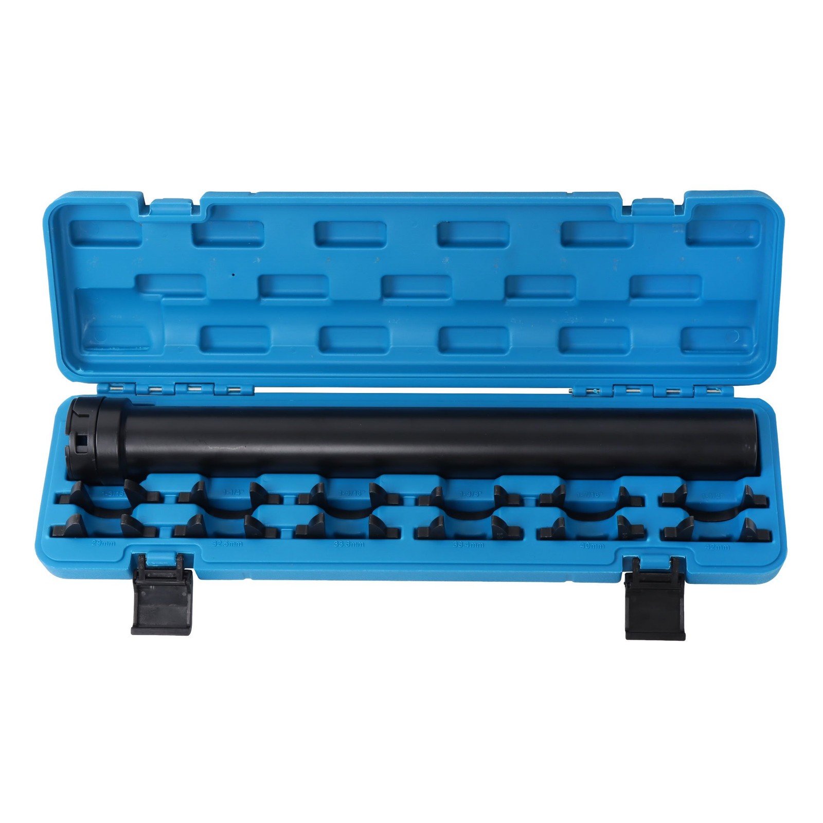 13Pcs Inner Tie Rod Removal Tool Kit w/ 12 Crowfoot Adapters 1/2 Inch Drive Tube