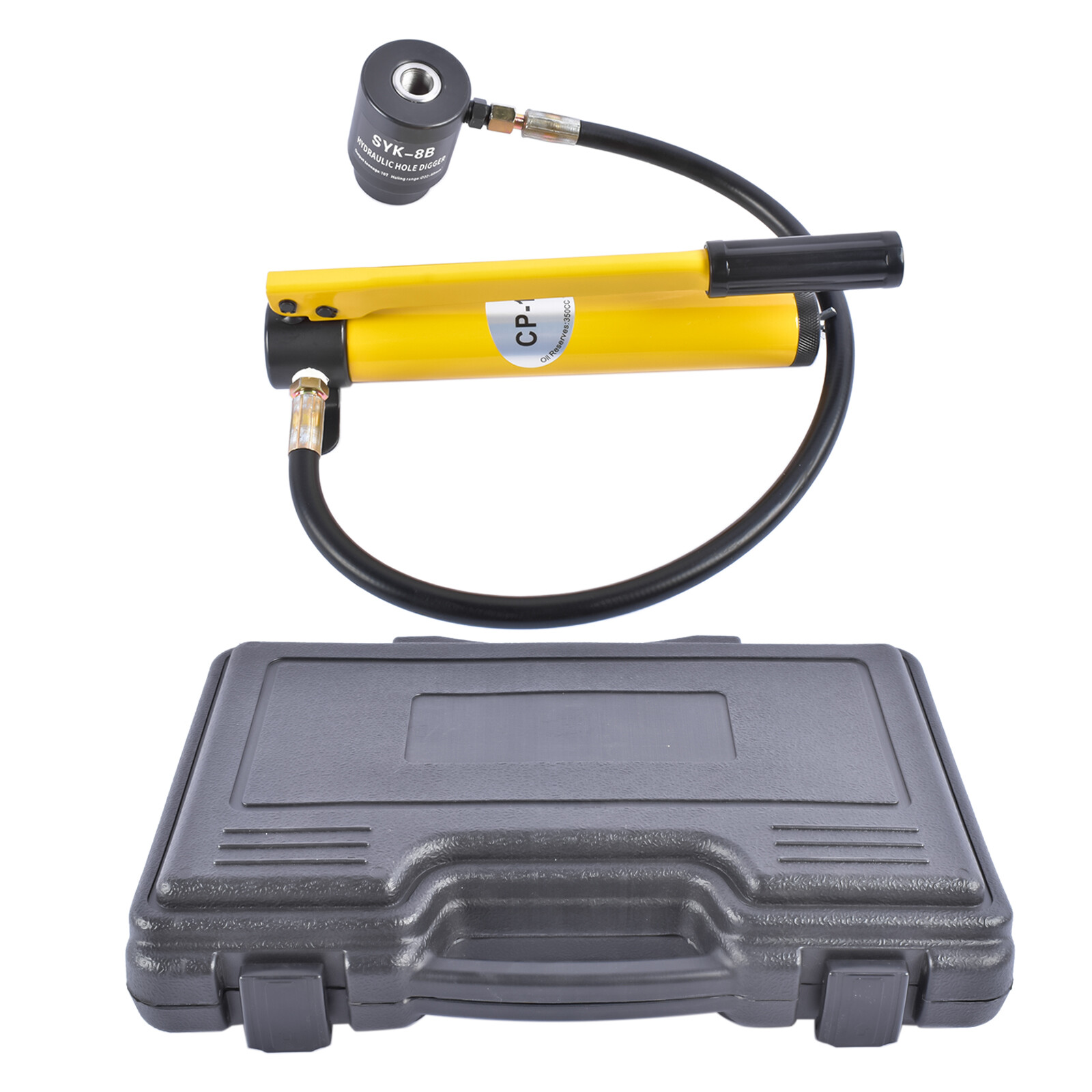 10 Ton Hydraulic Exhaust Pipe Stretcher Expander Kit w/ Collets 1-5/8″ to 4-1/4″