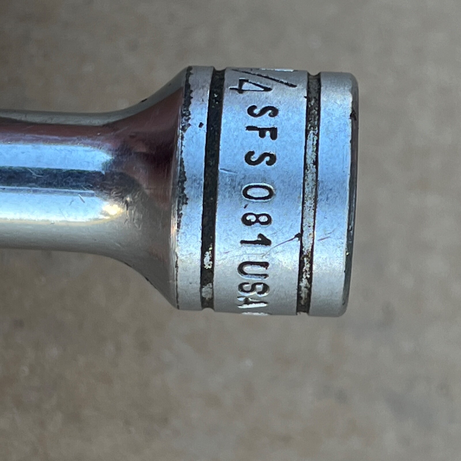 Snap On SFS081 1/4” inch SAE 3/8” Drive 6 Point Deep Socket – a