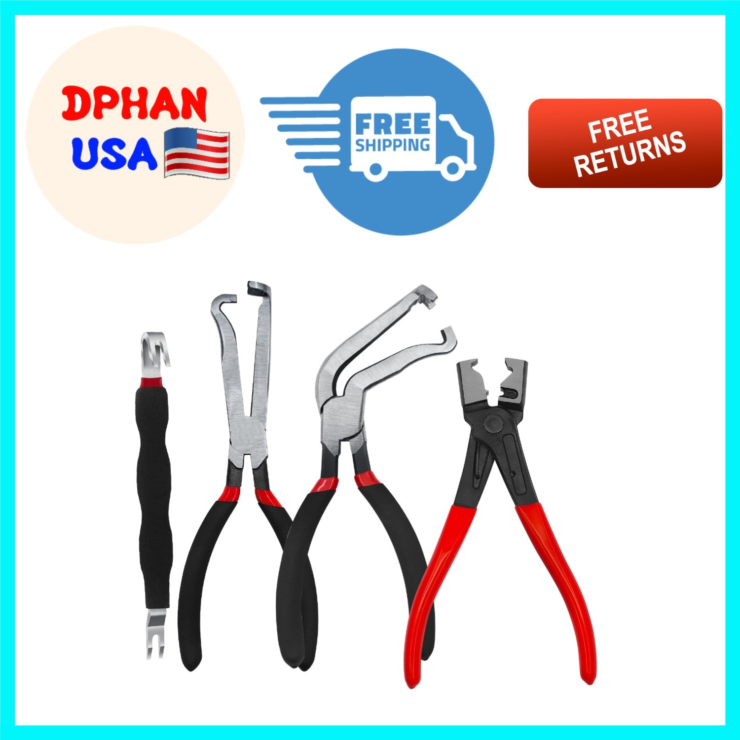 High-Carbon Steel Electrical Disconnect Pliers Kit – Damage-Free Removal