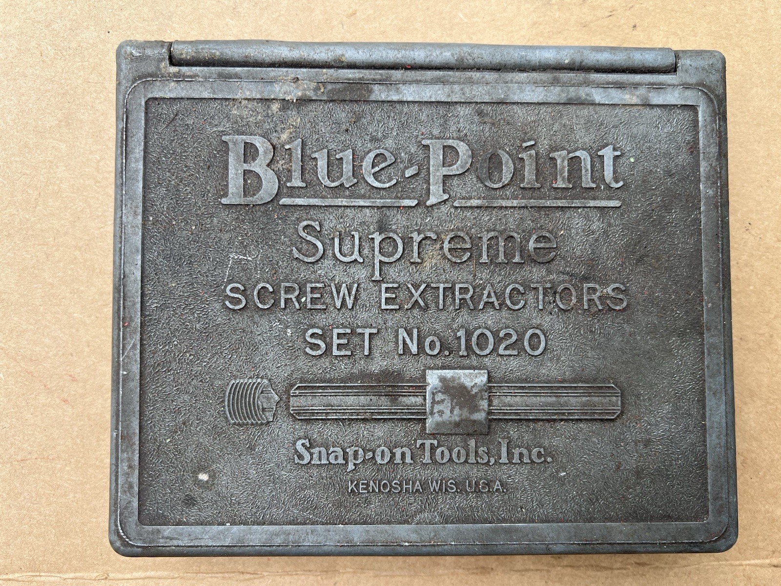 🇺🇸Vintage Blue-Point Supreme Snap-on Screw Extractor Set No.1020 INCOMPLETE