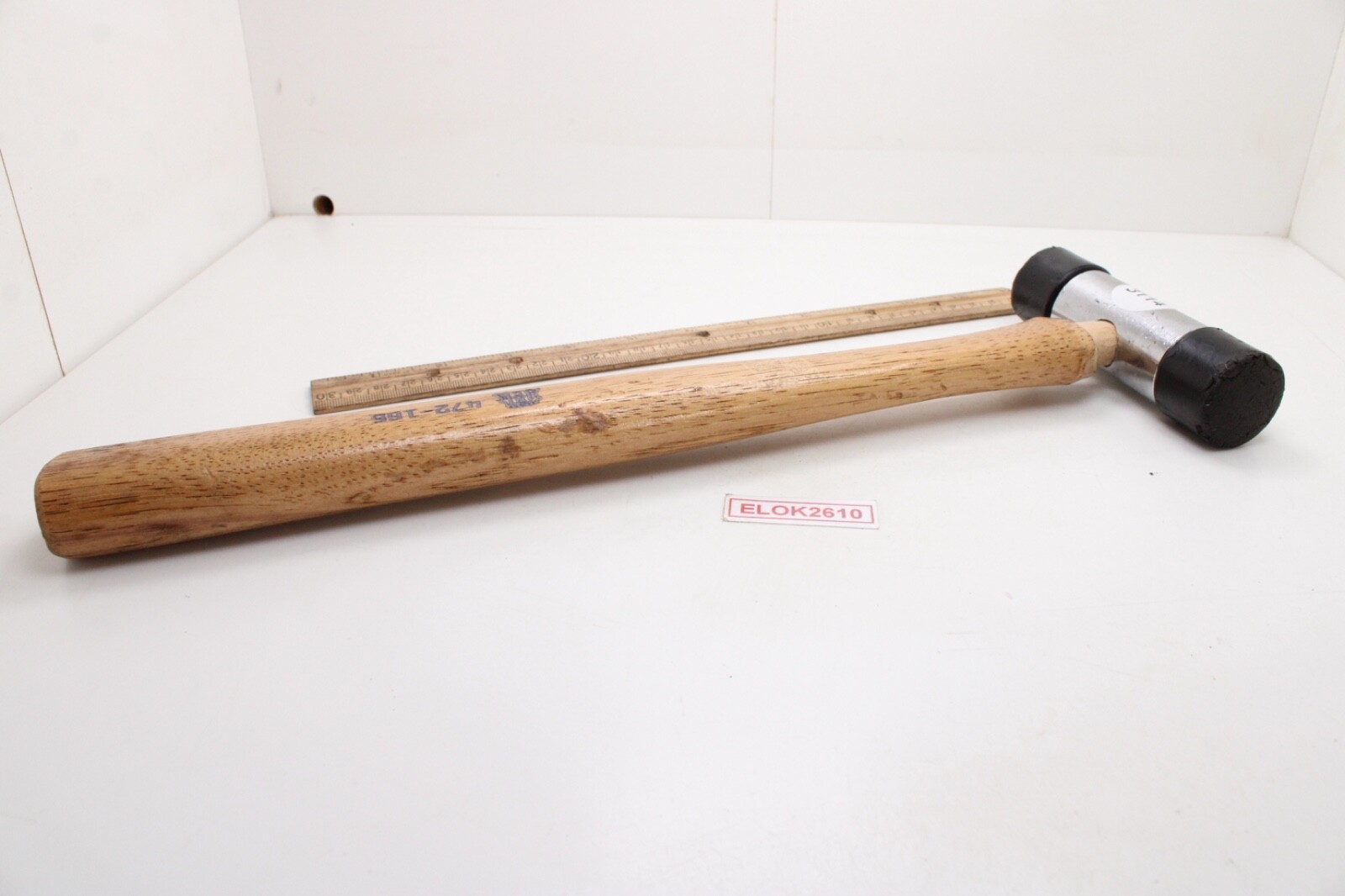 SNAP-ON BH92B 15-1/2″ Rubber Ends Wood Handle Non-Marring Hammer Mallet USA