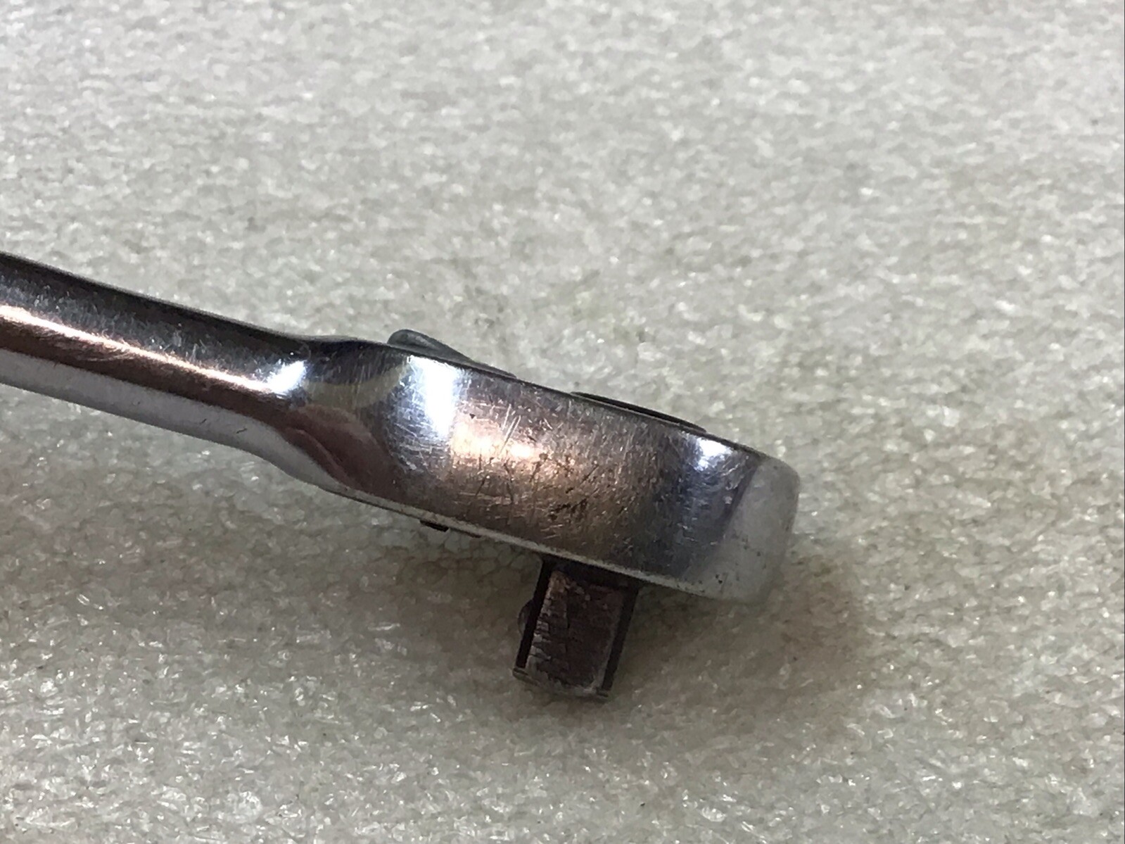 Snap-On#TM70B – 1/4” Dr., Chrome, 4.25” Long, Stubby Ratchet-USA🇺🇸🇺🇸-USA-