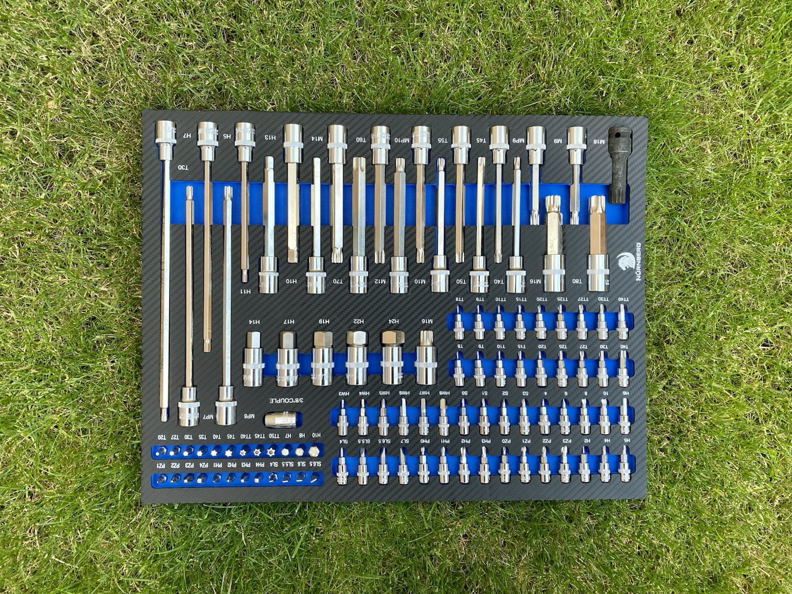 TOOLS SET IN FOAM TRAY (6 TRAYS) Set of Tools for Tool Chests Inserts