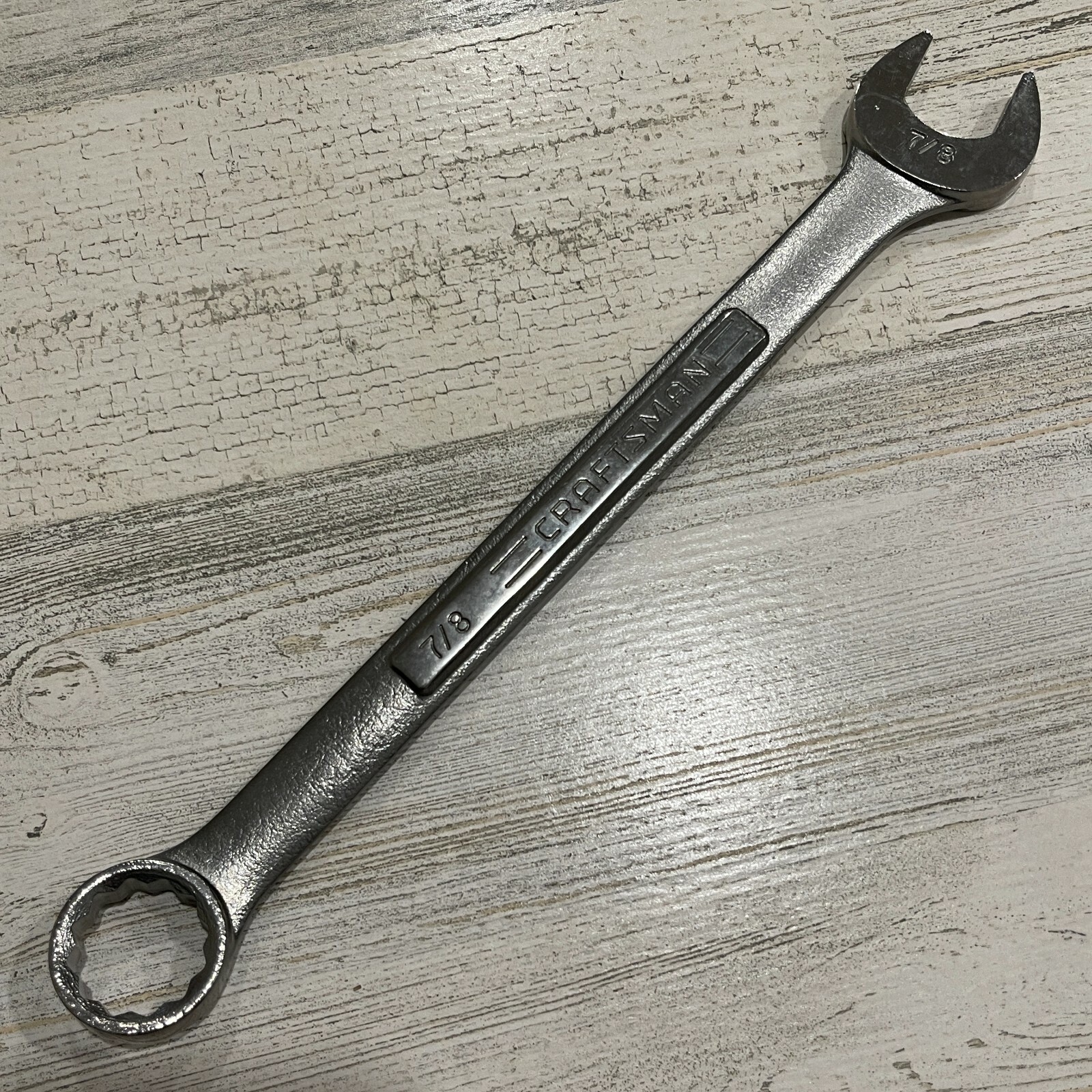 USA Made = CRAFTSMAN = 7/8″ WRENCH Standard SAE INCH Combination 44703 NOS 12 PT