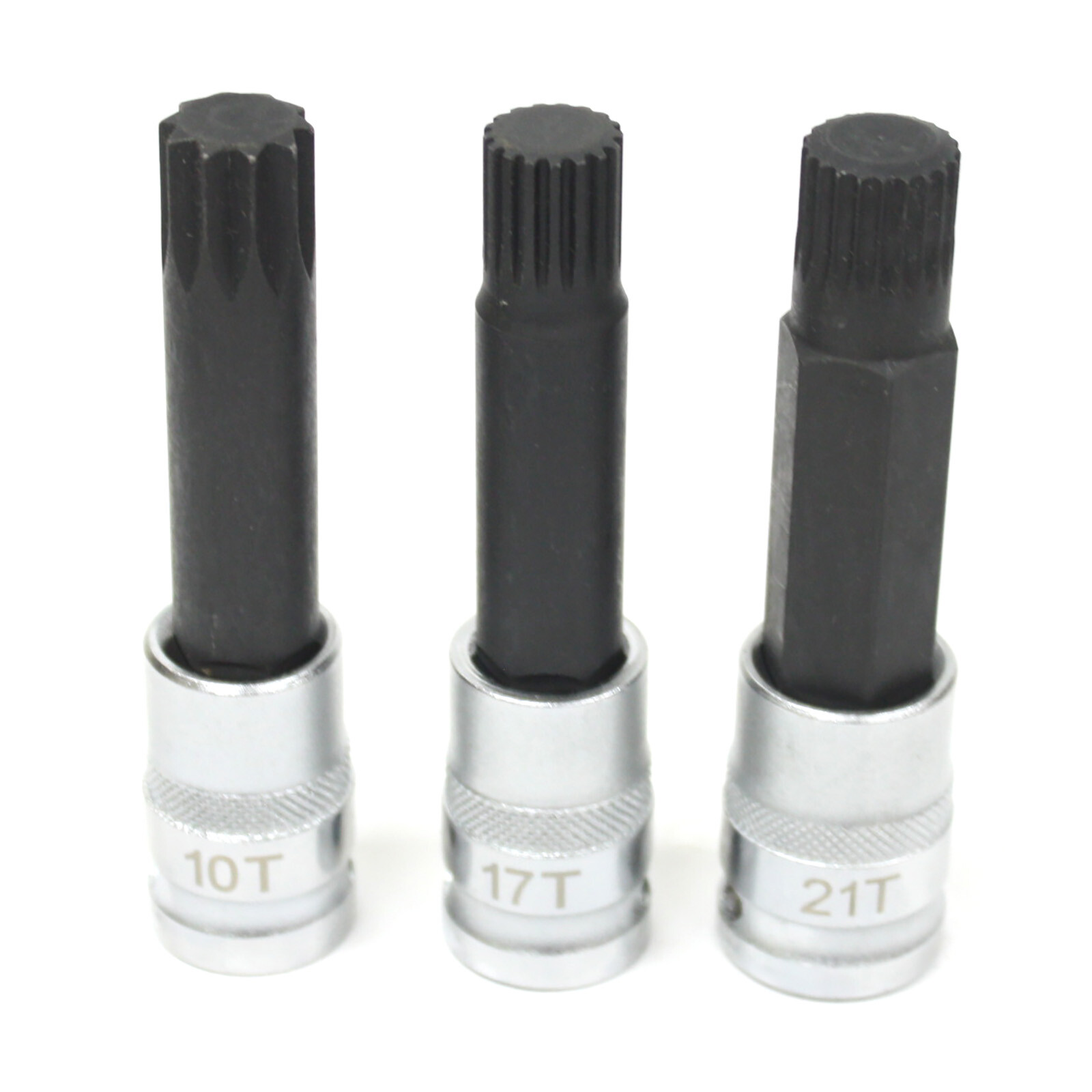 3 pc 1/2″ Drive Torx Spline Impact Socket Set 10T 17T 21T