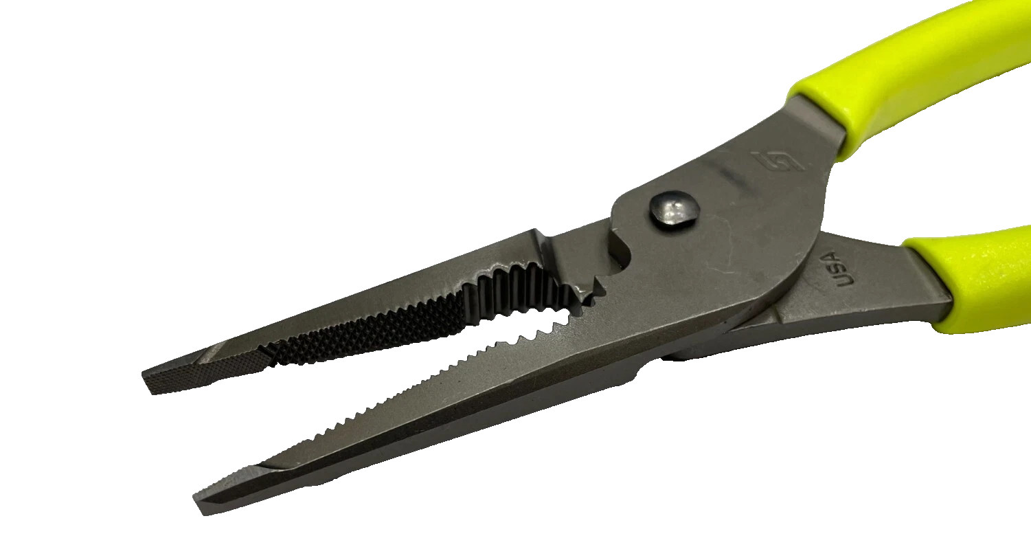 Snap-On Tools HIVIZ 9″ Soft Grip Long Nose Slip Joint Pliers LN47ACFHV USA NEW