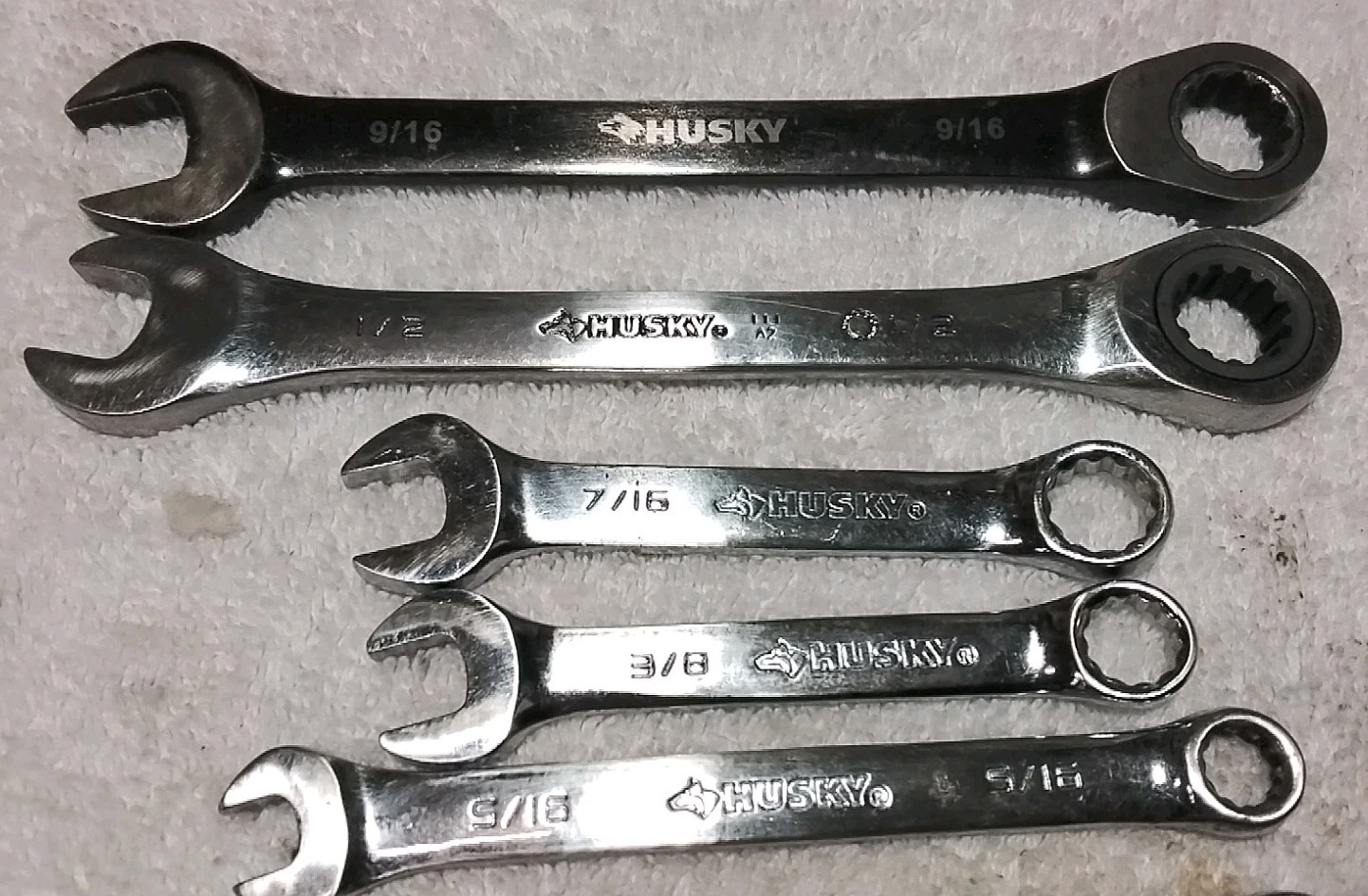 9pc HUSKY SAE-METRIC ASSORTED TYPES & SIZES