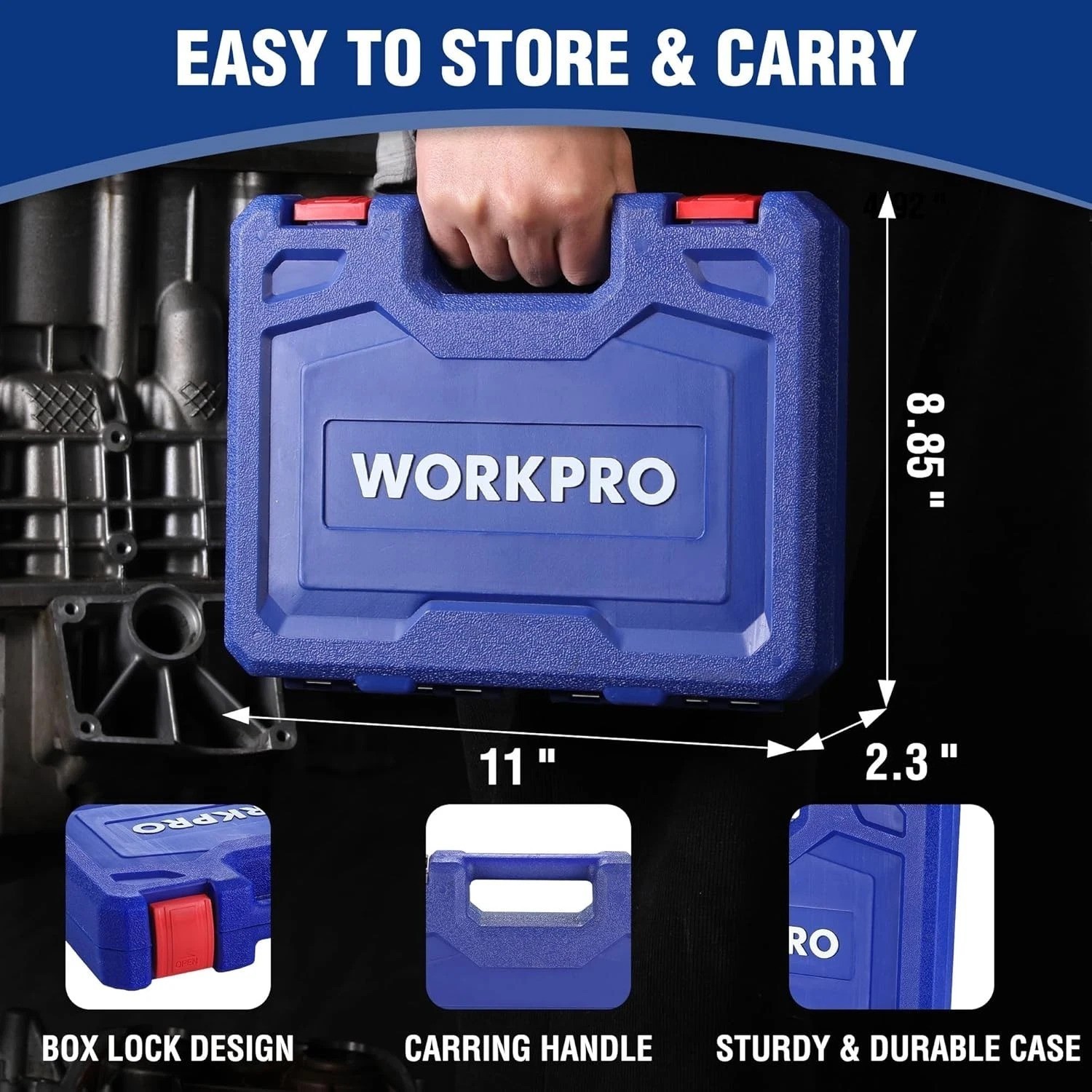 14-Piece 1/2″ Drive Deep Impact Socket Set for Expert Automotive Repairs