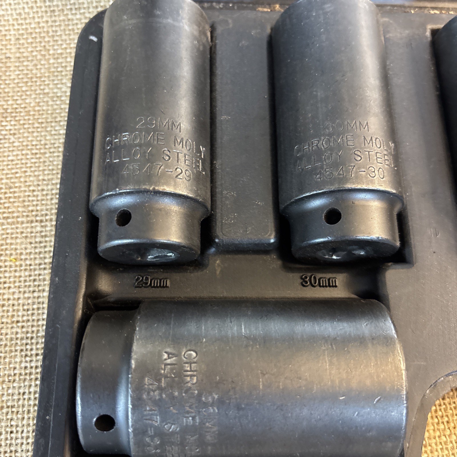 Cornwell Tools 7 Piece Axle Nut Socket Set 29,30,32,34,35,36,38 MM- OW- C4547