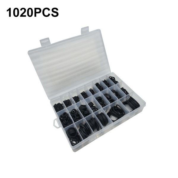 1020 Piece Nitrile Rubber O Rings Seal Rings Set for Various Applications Use