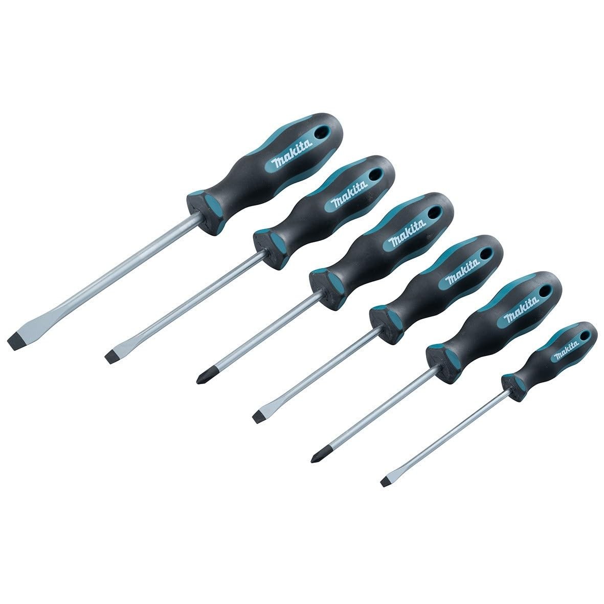 Makita Slotted and Phillips Screwdriver (6 Pieces Set)