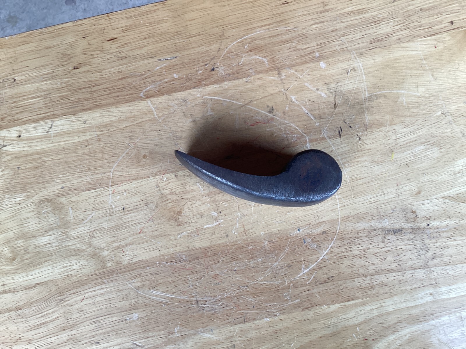 Vtg Car Auto Body Repair Anvil Iron Dolly Tool 3 lb
