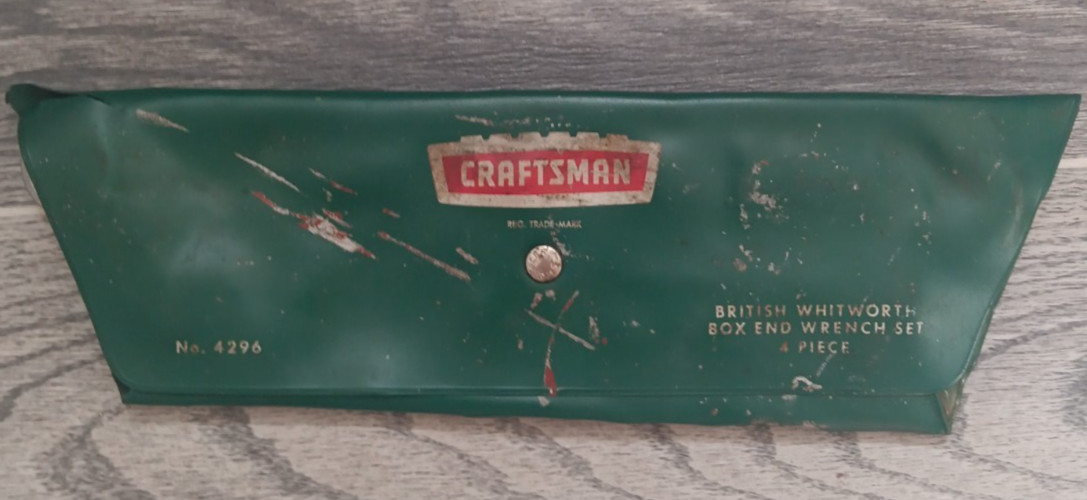 Craftsman 4296 British Standard Whitworth Box End Wrench Set