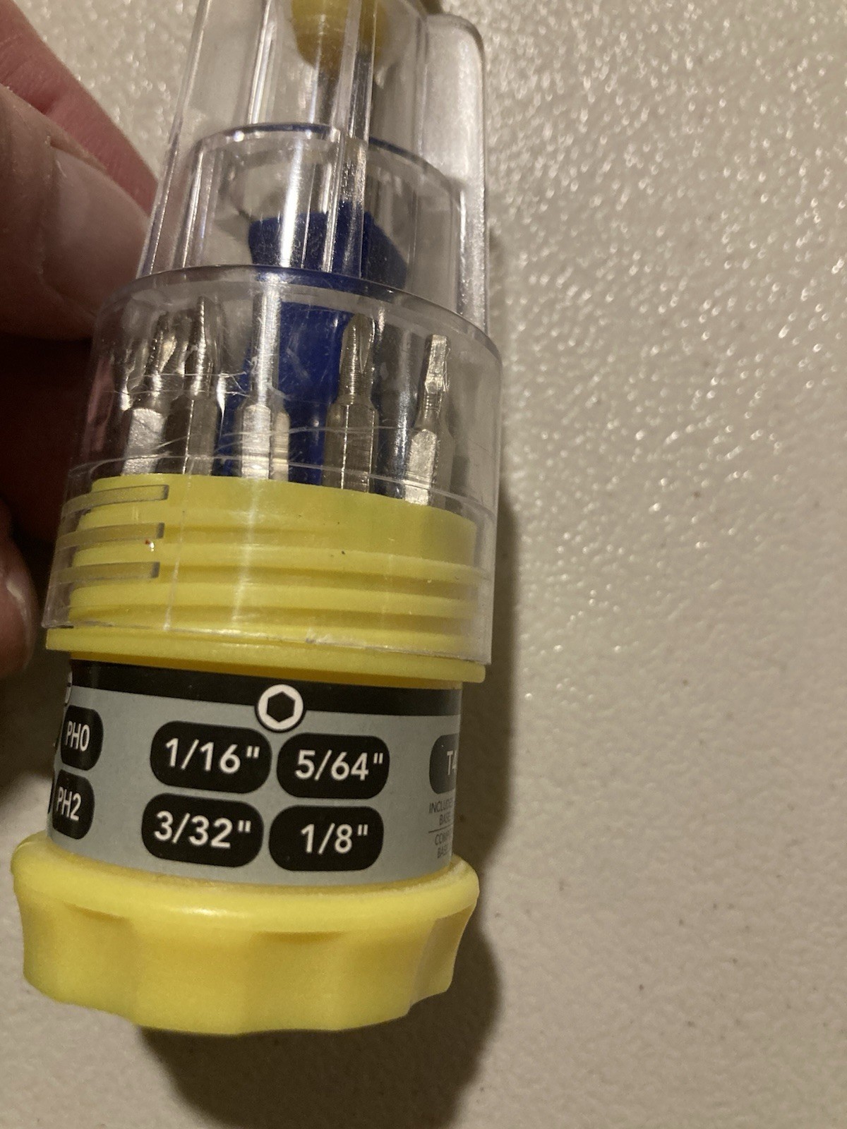 Miniture Screwdriver Set In Plastic Carrying Case