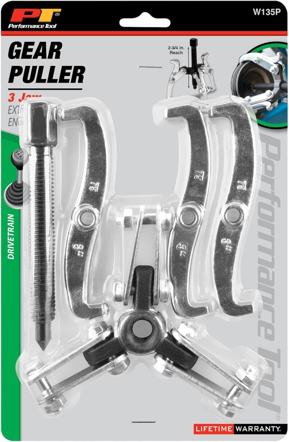 W135P 3″ Gear Puller with Corrosion-Resistant Finish – Lightweight Design