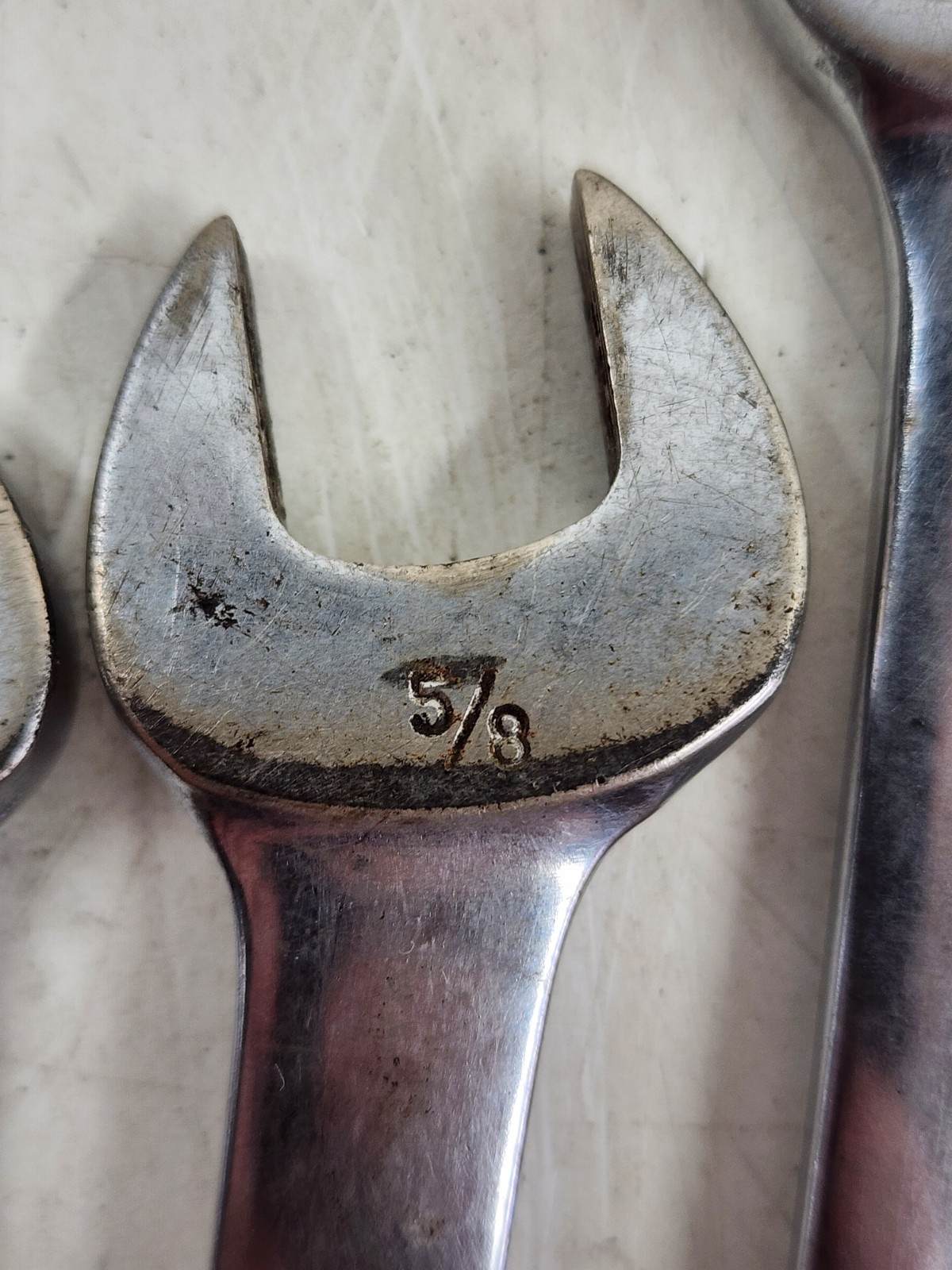 Vintage Snap-On Combination 6-Piece Wrench Set 12-Point & 6 Point USA Chrome