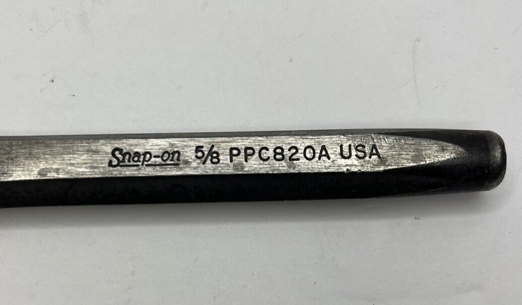 Vintage Snap-on Tools 6 1/2″ Length 5/8″ Flat Tip Chisel PPC820A Made in USA