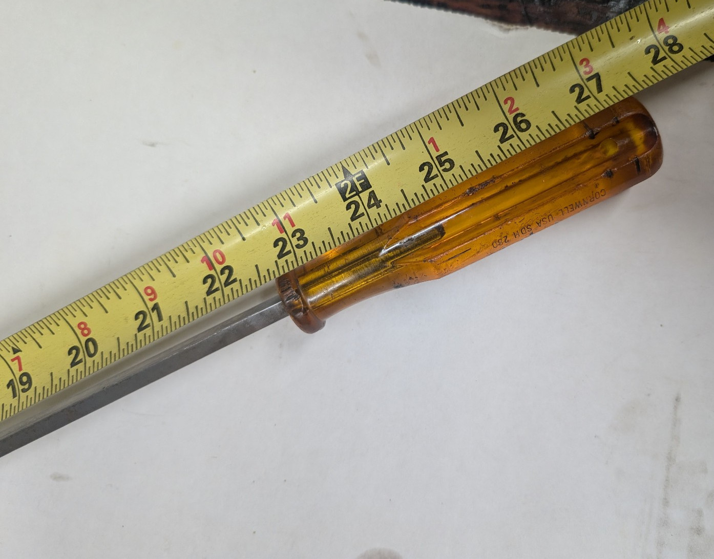 Cornwell SDH-280 Long Slotted Flathead Screwdriver 22.5″ Length Vintage USA