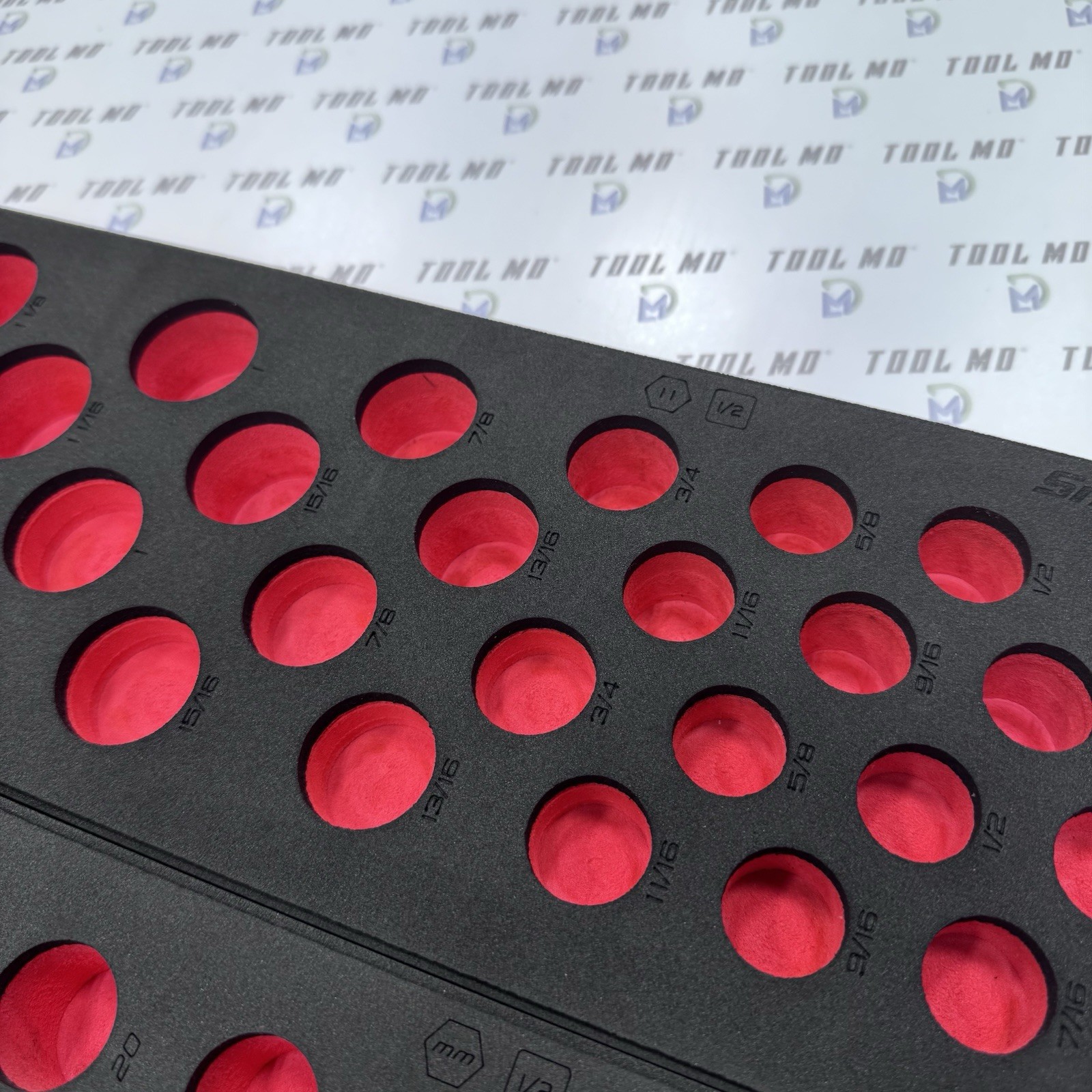 Snap-on Tools RED FOAM ORGANIZER for 84pc 1/2″ Drive SAE/Metric Socket Set