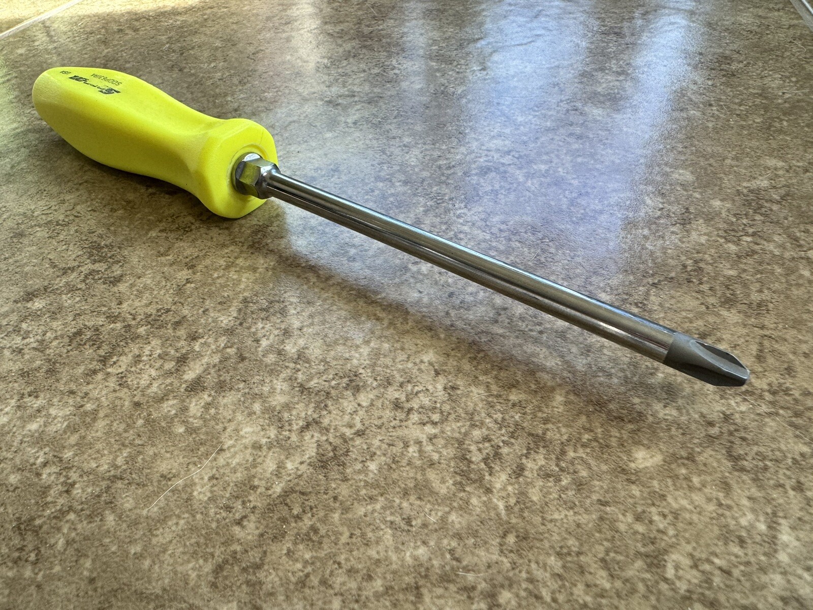 🟡 NEW Snap-On RARE HI-VIZ Hard Handle #3 Phillips Screwdriver SDDP63IRA