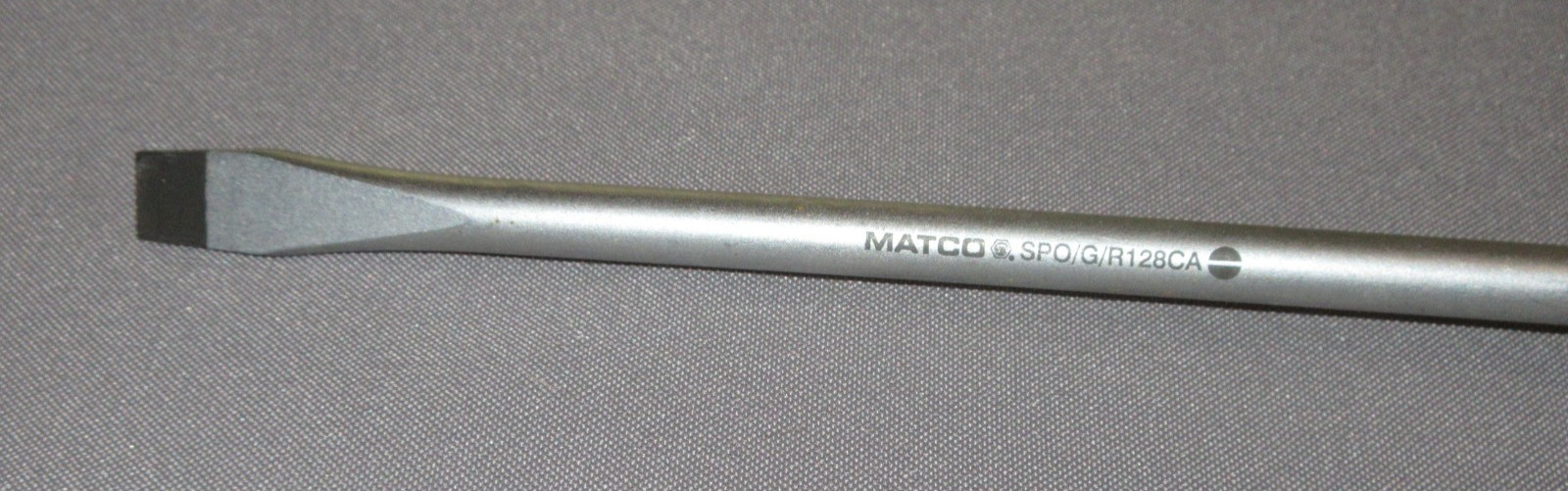 Matco Tools SPO/G/R128CA 8″ x 3/8″ Flat Head Slotted Screwdriver Orange NOS