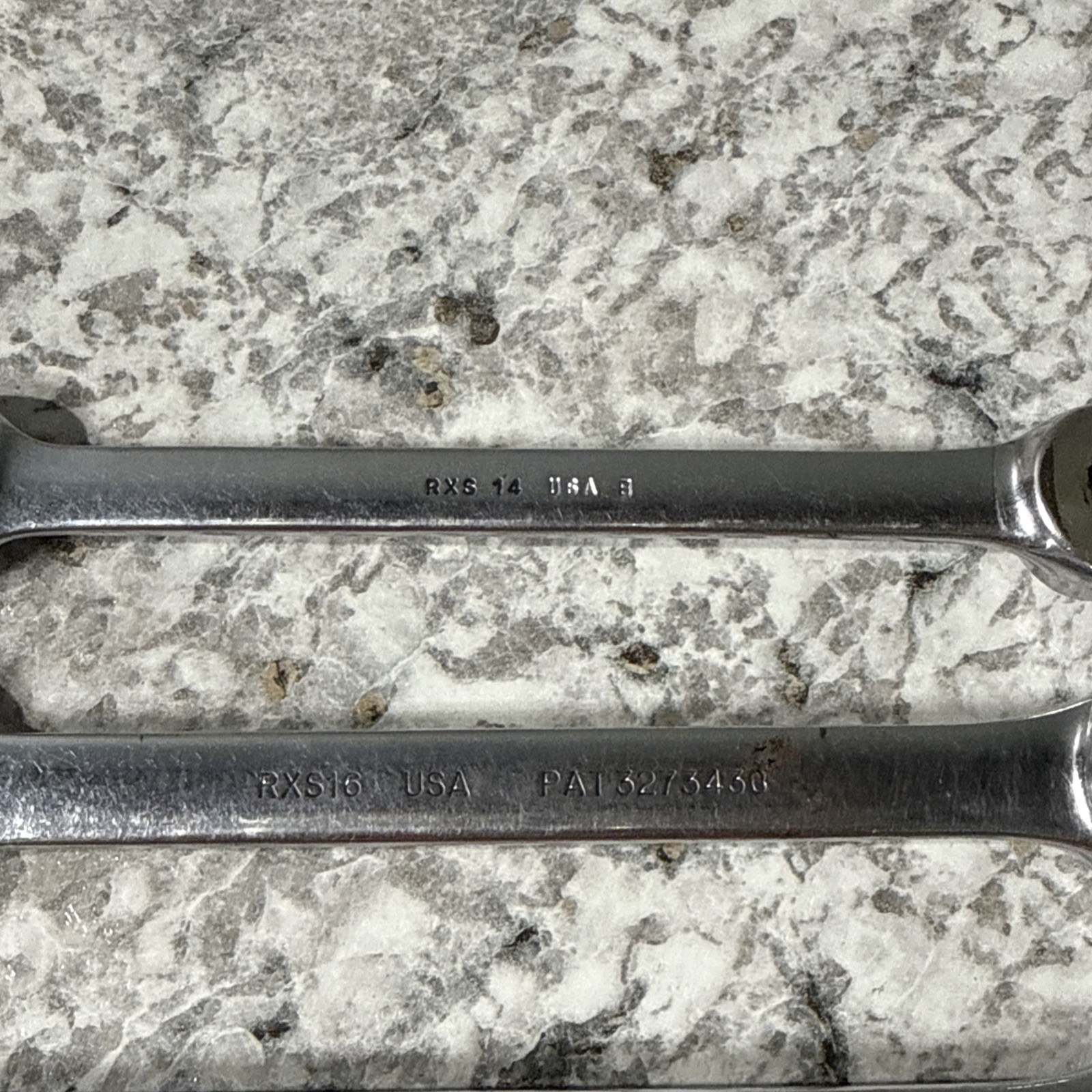 Snap On RXS14-RXS20 7/16″-5/8″ SAE 4 Piece Flare/Open End Comb.
