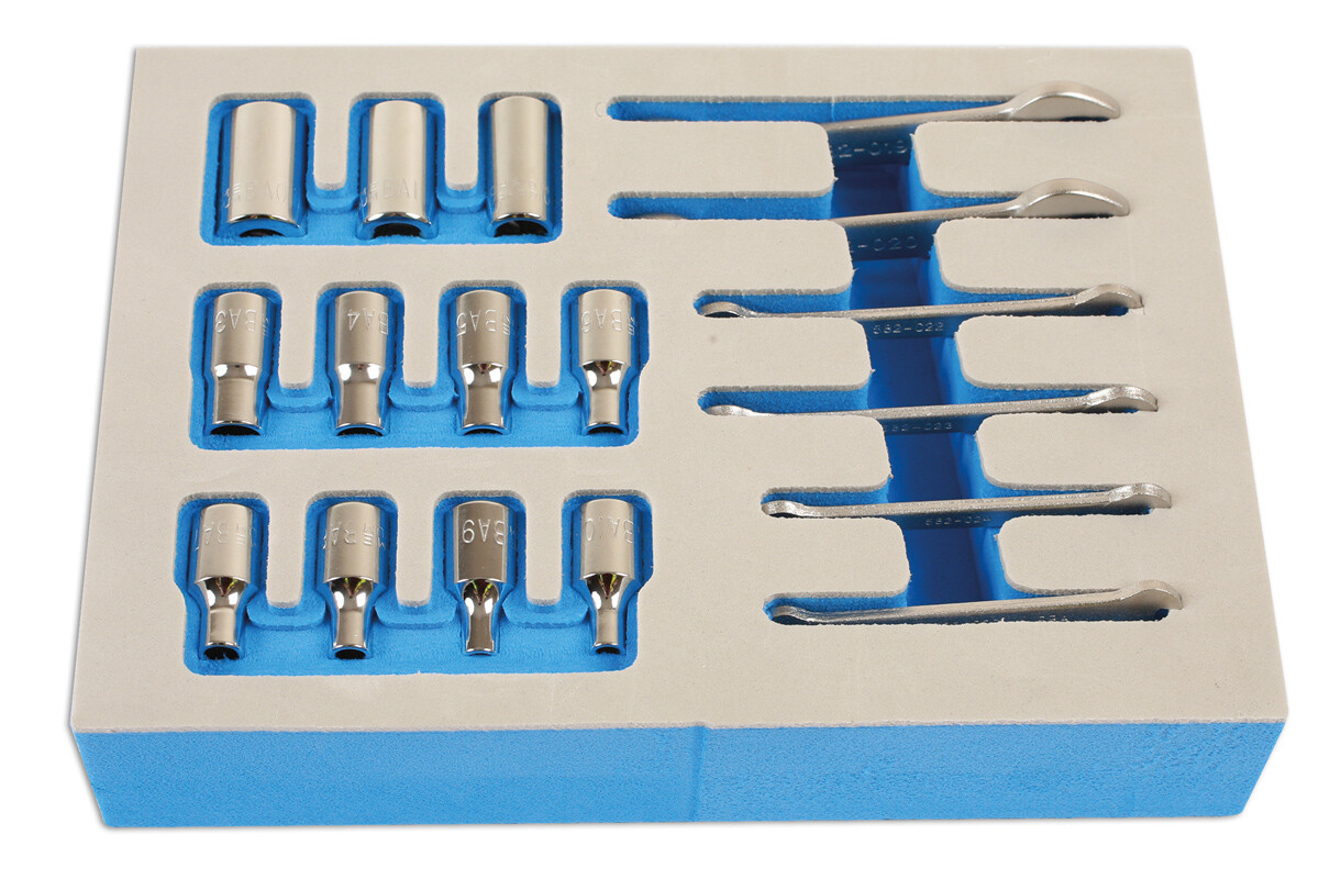 Laser Tools BA Spanner & Socket Set 1/4″D 17pc 7132