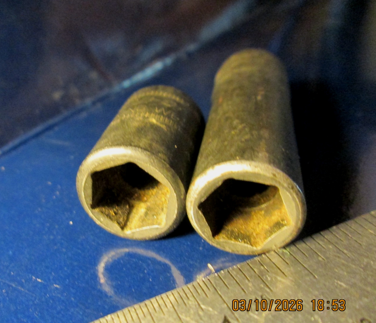 Snap-on Tools Sockets 3/8” Drive 12mm & 7/16» Both 6 Point Impact Look Unused